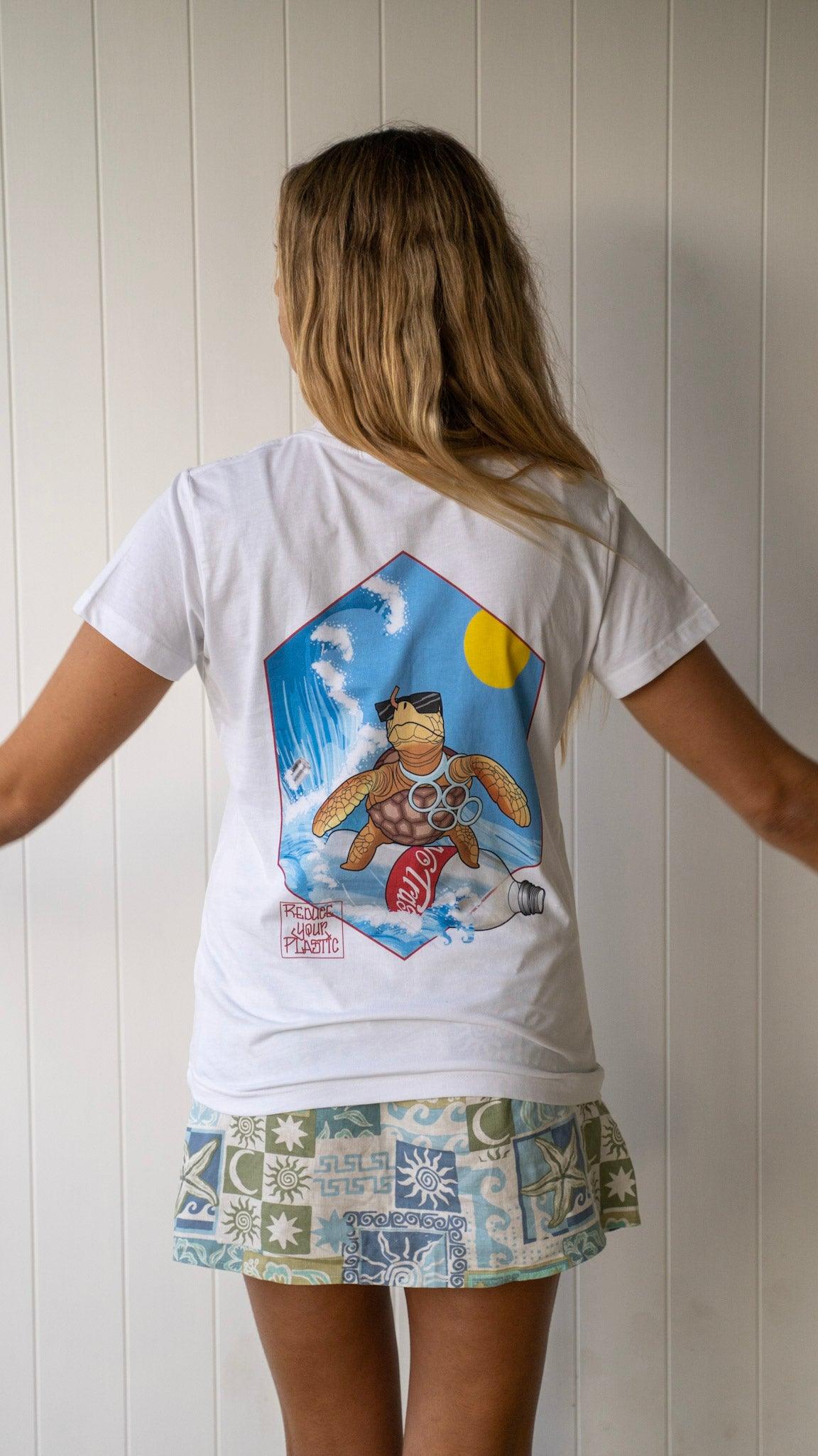 Womens 'Reduce Your Plastic' Tee - SHADE