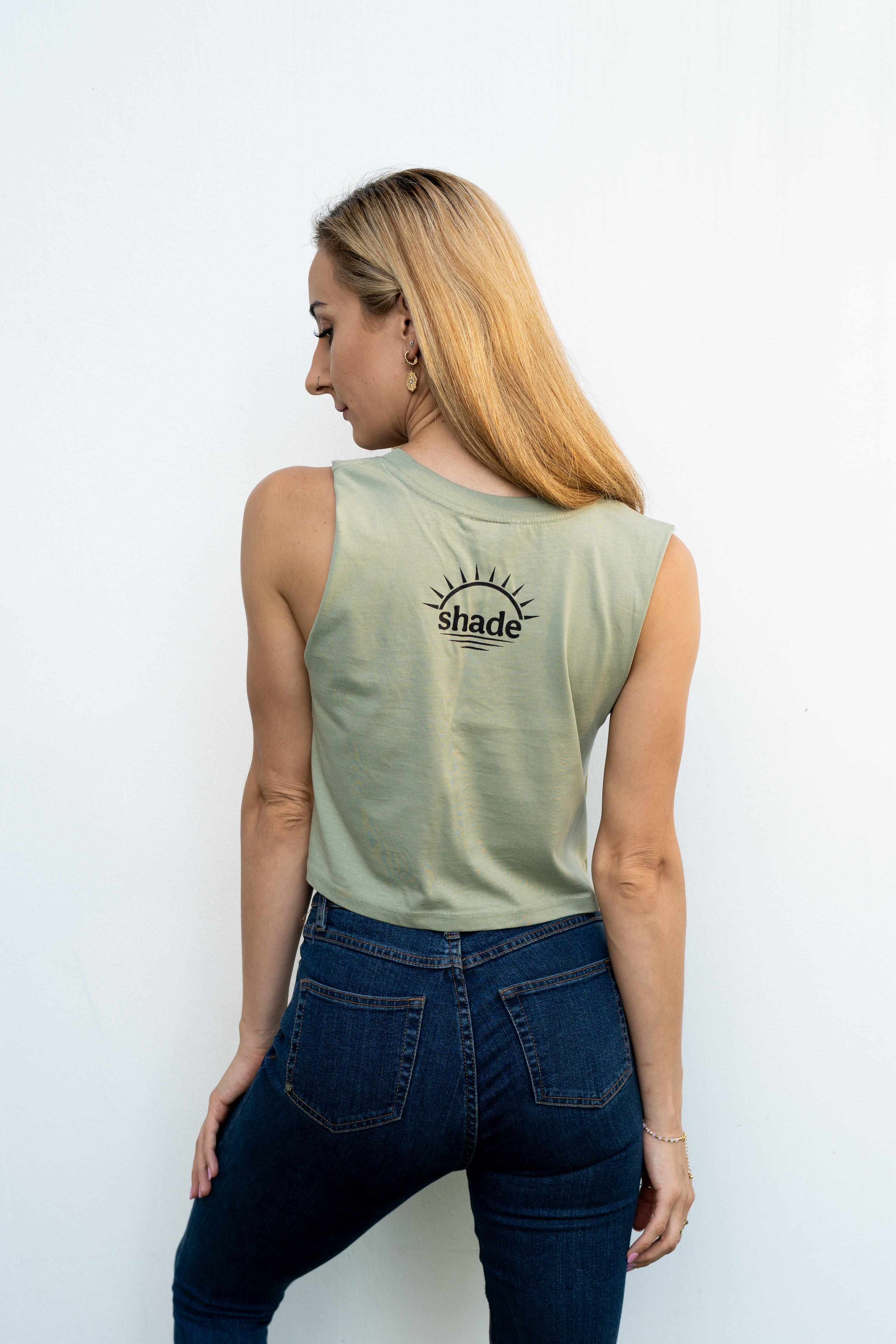 Women's Crop Singlet - SHADE